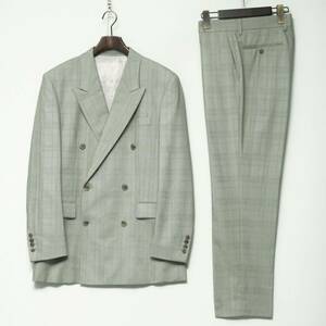 GP3580//*ポールスミス/Paul Smith*メンズL/シルク混/スラブ生地/6Bダブルブレステッドスーツ/セットアップ/ジャケット＋スラックス