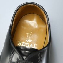 TG7151//*リーガル/REGAL*2504/メンズ/プレーントゥ/レザーシューズ/革靴/黒/ブラック_画像9