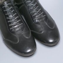GP4193//*大塚製靴/Otsuka*メンズ/HS-6009/ジェントル クラシックレザースニーカー/ローカット/靴/黒/ブラック_画像4