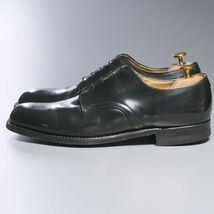 W1292//80sヴィンテージ*米軍実物/U.S.NAVY/INTERNATIONAL SHOE CO社製/サービスシューズ/プレーントゥ/レザーシューズ/革靴/黒/ブラック_画像2