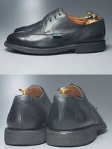 W1376//*パラブーツ/Paraboot*メンズ8.5/Uチップ/エプロンダービー/レザーシューズ/革靴/黒/ブラック_画像3