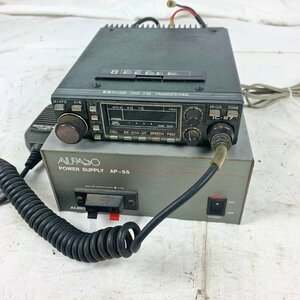 [R0993] 中古現状品 無線機類セット ALINCO (アルインコ) AP-55 POWER SUPPLY ＆ ICOM (アイコム) IC-27 VHF TRANSCEIVER