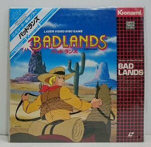 [W3716] LDゲーム「BADLANDS」konami PG004-11KO バッドランズ 84年 コナミコンピューターレーザーディスクゲーム 動作未確認 三角帯 中