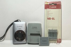 [TE0803] ジャンク品 Canon（キャノン）デジタルカメラ「IXY 200F」バッテリーパック 「NB-6L」 充電器「CB-2LY」 動作品 中古