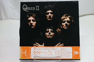 [TK3211LP] LP クイーン Ⅱ　帯付き準美品！ 見開きジャケ ライナーノーツ 歌詞対訳 '74 盤面音質ともに良好 クイーンをアナログで！