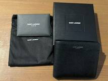 SAINT LAURENT サンローラン　グレイン　財布　二つ折り財布　ブラック　黒　1円スタート_画像1