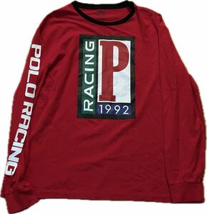  beautiful goods Polo Ralph Lauren 1992 Racing L/S Tee Shirt Polo Ralph Lauren racing long sleeve T shirt USA 1993 Stadium Snowbeach