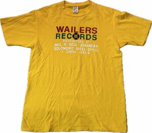 音モノ USA製 90s Wailers Records Tee Shirt ウェイラーズ レコードTシャツ Bob Marley ボブマーリー Vintage ヴィンテージ レゲエバント