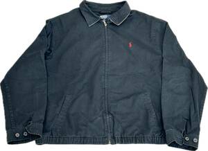90s Polo Ralph Lauren Jacket ポロラルフローレン スイングトップジャケット Vintage ヴィンテージ USA アメリカ古着 ブラック 黒
