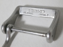 セイコー ダイバー用 尾錠 純正 約20mm シルバー 銀色 日本製 SEIKO JAPAN.T 80s 90s Vintage 腕時計パーツ 部品_画像2