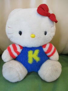 ■レトロ【 キティちゃん】 マスコット ぬいぐるみ お人形 Kitty SANRIO　　※難あり