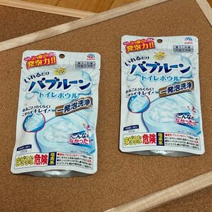 売り切りセール◆トイレ洗剤 らくハピ いれるだけバブルーン トイレボウル 2個セット