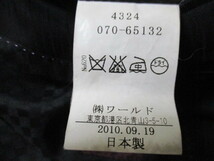 f38　タケオキクチ　TAKEO KIKUCHI　2釦スーツ　黒系　10-8_画像10