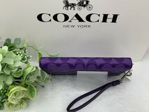 コーチ COACH 長財布 財布 パープル レディース プレゼント 贈り物 ギフト シグネチャー ロング ジップ 新品 未使用 ブランド C4452 C158_画像7