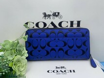 コーチ COACH 長財布 財布 レディース メンズ ファッション プレゼント 贈り物 ギフト シグネチャー ロング ジップ 新品 未使用 CA298 A081_画像3