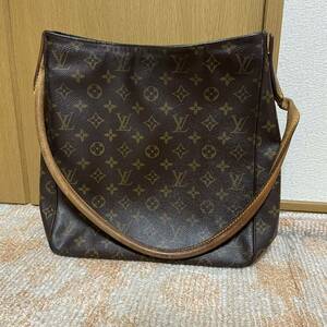 LOUIS VUITTON ルイヴィトン ハンドバッグ モノグラム ルーピング GM M51145 ブラウン