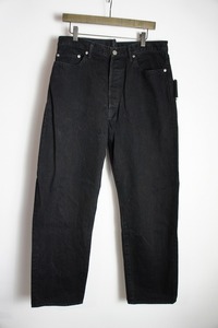 美品18AW UNUSEDアンユーズド UW0709 DENIM FIVE POCKET PANTS デニム パンツ ジーンズ ブラック黒120O