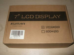 Kuman 7インチ モバイルモニター LCD HD 液晶 Raspberry Pi HD Screen Display HDMI 1024×600 動作確認済み