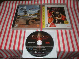 PS3 Diablo Ⅲ ディアブロ 3 ＋ MotorStorm モーターストーム ＋ NINJA GAIDEN SIGMA Σ ニンジャガイデン シグマ セット！