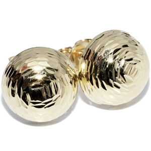  earrings K18YG ball _