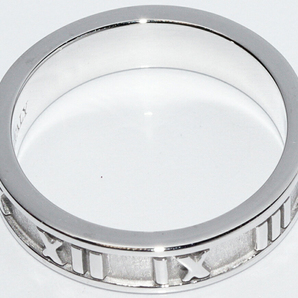 ティファニー 指輪 K18WG アトラスリング 幅4ミリ_の画像4