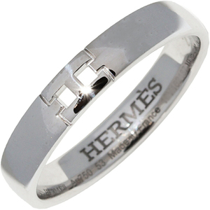  Hermes кольцо K18WGeva- Hercules свадьба кольцо ширина 3.5 мм H119854B 00053_