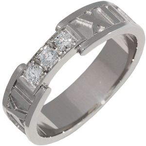  Tiffany ring K18WG diamond 3Pa tiger sling _