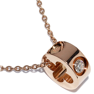 Подвесное ожерелье Louis Vuitton K18pg Diamond 1p Pan Dantif Anadlant Подвесное ожерелье 800 Limited Q93198_