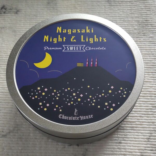 空缶 長崎 チョコレート 缶 Nagasaki Night&Lights Premium SWEET ChocolateHouse