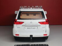 ▲超希少！White！金属製！WT 1/18 レクサス Lexus LX LX570 SUV 新品_画像4