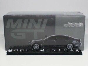 ▲超希少！MINIGT 1/64 BMW 750Li xDrive Bernina Grey Amber Effect MGT00515-CH 新品 MINI GT