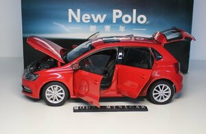 ▲入手困難！赤！VW特注 1/18 Volkswagen フォルクスワーゲン ポロ New Polo 2016 新品