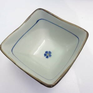 ☆中古 和食器 はな窯 小鉢 5客セット 花柄 紺系の画像2