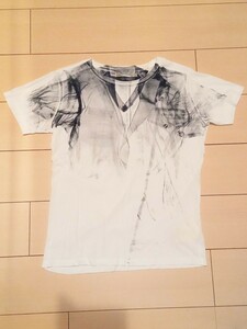 ディーゼル DIESEL 半袖Tシャツ 白 ホワイト 半袖カットソー Sサイズ 薄手 Tシャツ 半袖