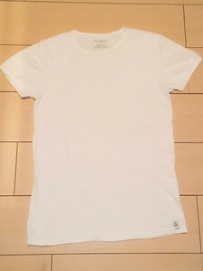 エンポリオアルマーニ EMPORIO ARMANI 半袖Tシャツ 白 ホワイト メンズ Sサイズ 無地Tシャツ アンダーウェア 