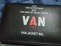 VAN JAC 　70年代VANロゴ　カードケース　ブラック　新品未使用　　　　　アイビー　トラディショナル_画像2