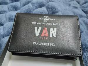 VAN JAC 　70年代VANロゴ　カードケース　ブラック　新品未使用　　　　　アイビー　トラディショナル