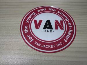  VAN JAC 　店舗限定　丸VANステッカー　クリアタイプ　レッド　新品未使用　 J.PRESS kent　　