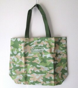  new goods unused Coleman Coleman tote bag camouflage camouflage pattern largish nylon coating 