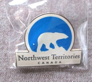 新品 未使用 Northwest Territories CANADA カナダ 白くま ピンバッジ