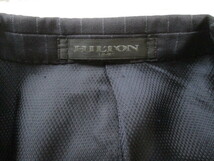HILTON ヒルトン ジャケット 紺 ストライプ ウール メンズ_画像4