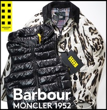 新品359,000円/国内正規品【 2 MONCLER GENIUS 1952 BARBOUR 】モンクレール ジーニアス バブアー ワックスコットンダウンジャケットS_画像2