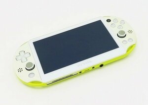 ○【SONY ソニー】PS Vita Wi-Fiモデル + メモリーカード16GB PCH-2000 ライムグリーン/ホワイト