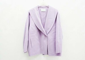 * beautiful goods [La TOTALITE La Totalite ]2022 wool nylon li bar shawl coat light purple F