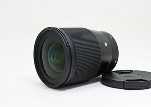 ◇美品【SIGMA シグマ】16mm F1.4 DC DN Contemporary ソニー用 一眼カメラ用レンズ