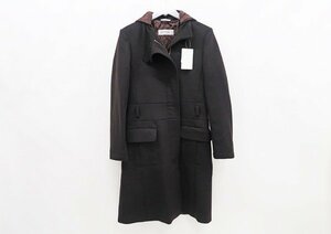 ◇【SPORTMAX スポーツマックス】フード付き ウールコート 38