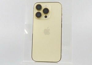 ◇美品【docomo/Apple】iPhone 14 Pro 256GB SIMフリー MQ173J/A スマートフォン ゴールド バッテリー最大容量90％以上