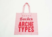 ◇美品【GUCCI グッチ】Garden ARCHETYPES展 トートバッグ ピンク_画像1