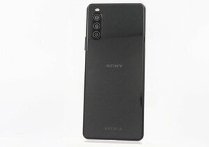 ◇ジャンク【au/Sony】Xperia 10 II 64GB SOV43 スマートフォン ブラック ネットワーク利用制限△