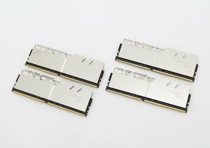 ◇美品【G.SKILL】Trident Z Royal DDR4 PC4-21300 32GB 4枚組 F4-2666C19Q-128GTRS メモリ